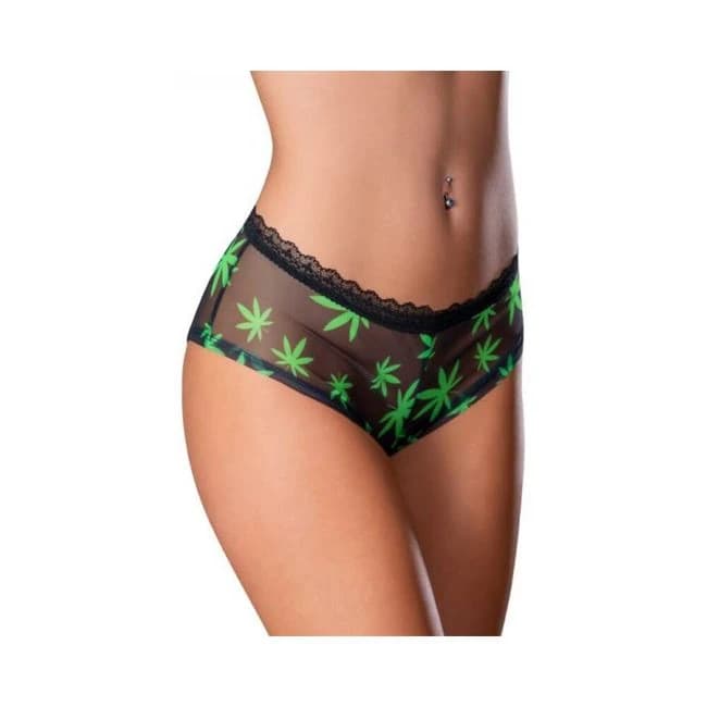Magic Silk Hazy Dayz Boy Short Pot Leaf, image 1