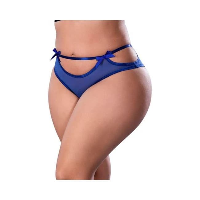 Magic Silk Holidaze Cheeky Boy Short Cobalt Queen Size, image 1