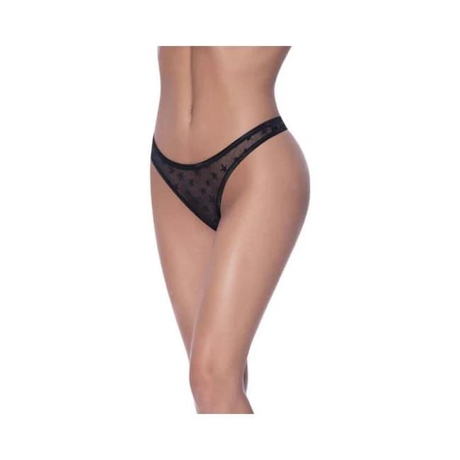 Magic Silk Love Star High Leg High Waist Micro Tanga, image 1
