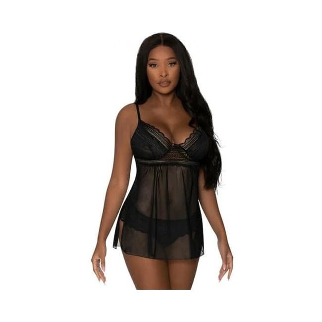 Magic Silk Modern Romance Baby Doll & Thong, image 1