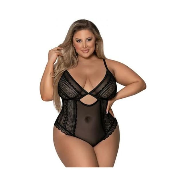 Magic Silk Modern Romance Cheeky Teddy Black Queen Size, image 1