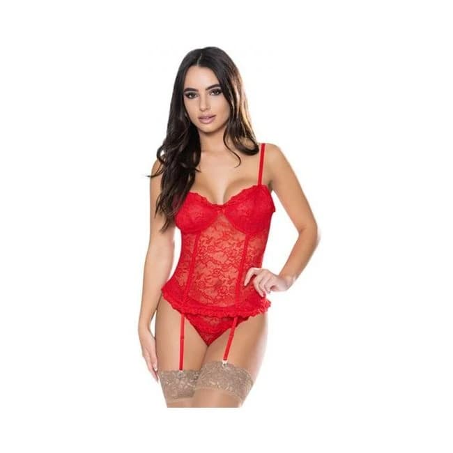 Magic Silk Ooh La Lace Bustier & Panty Set, image 1