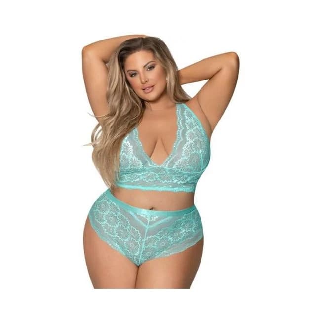 Magic Silk Seabreeze Cami & Short Set Turquise Queen Size, image 1