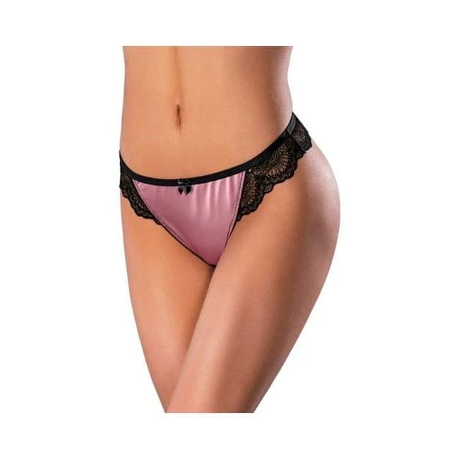 Magic Silk Sensual Desires Crotchless Thong Mauve, image 1