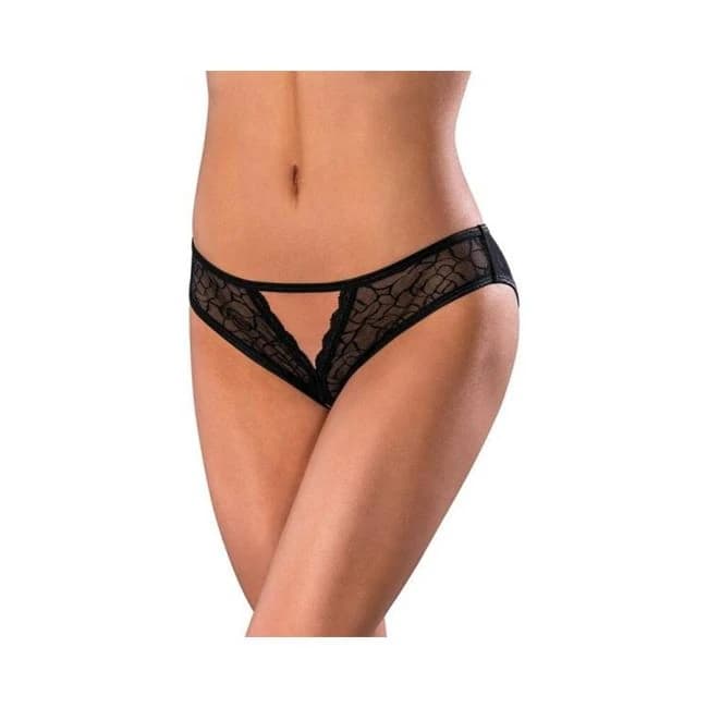 Magic Silk Soft Petals Crotchless Panty, image 1