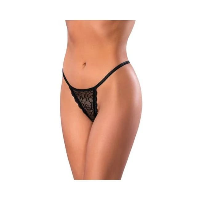 Magic Silk Soft Petals Lace Thong, image 1