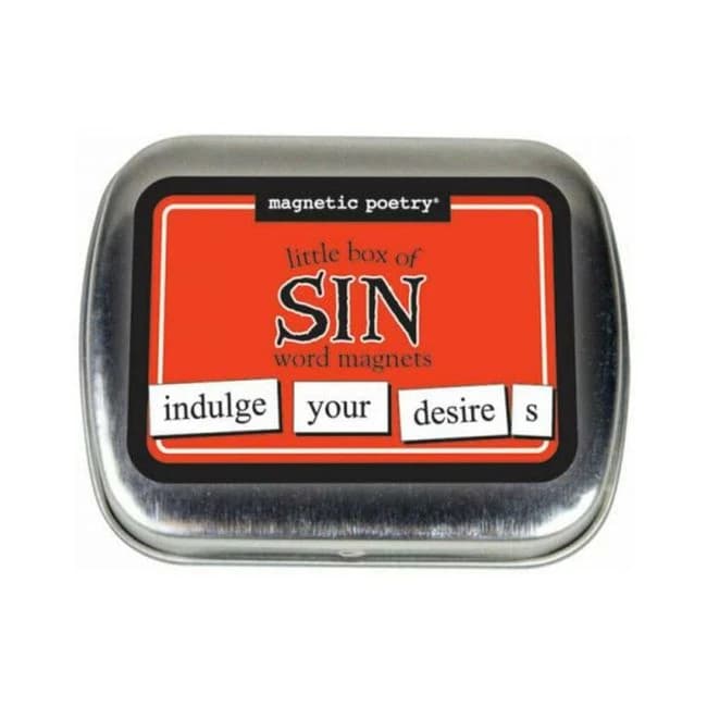 Magnetic Poetry Little Box of Sin Word Magnets, image 1