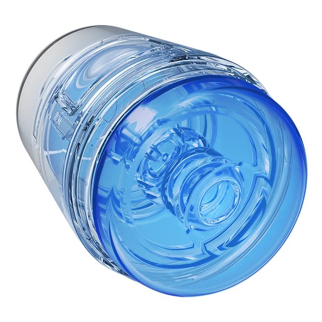 Main Squeeze Pop Off Optix Crystal Blue Stroker - Image 1 Main Squeeze Pop Off Optix Crystal Blue Stroker - Image 1