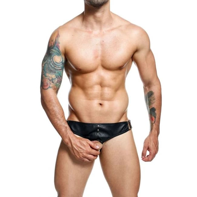 Male Basics Dngeon Cockring Jockstrap Black O/s - Image 1 Male Basics Dngeon Cockring Jockstrap Black O/s - Image 1