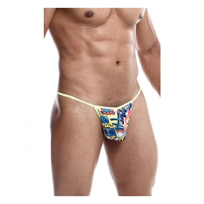 Male Basics Sinful Hipster Music T Thong G-String Print, image 1