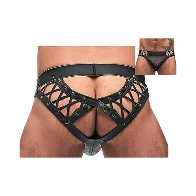Male Power Black Ice Lace up Moonshine Black L/XL, image 1