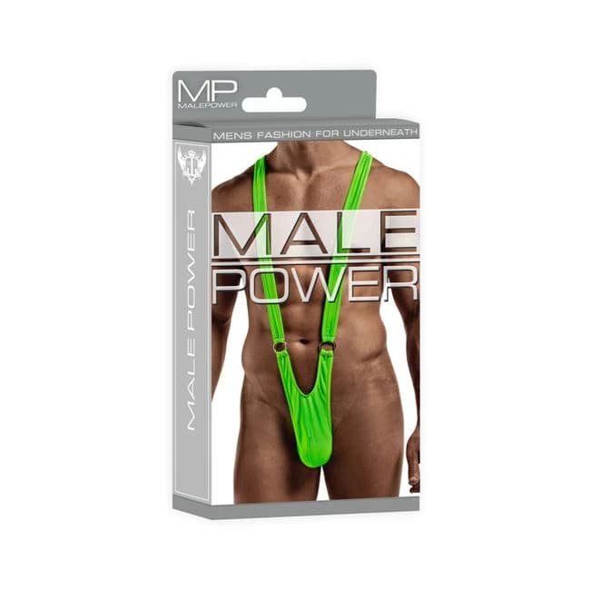 Male Power Euro Male Spandex Sling Rings Lime Lx, image 1