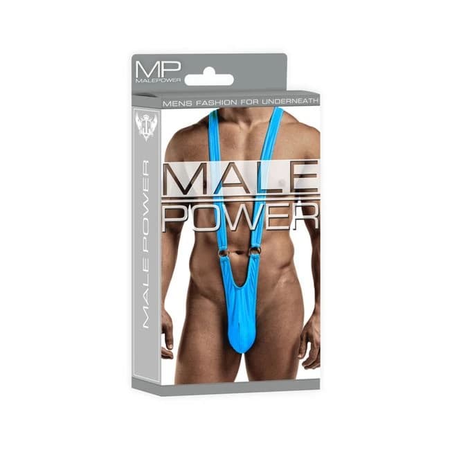Male Power Euro Male Spandex Sling Rings Turq Lx, image 1