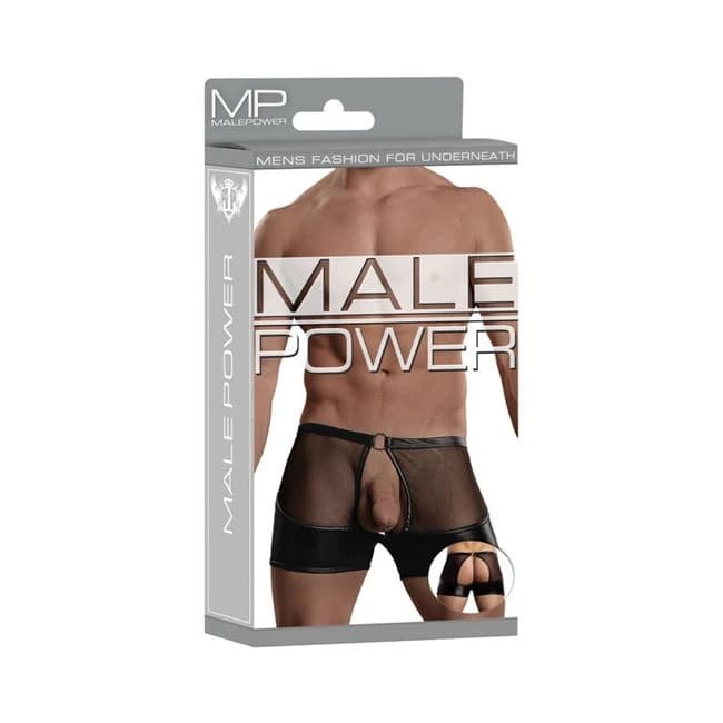 Male Power Extreme Garter Ring Short Black L/XL, image 1