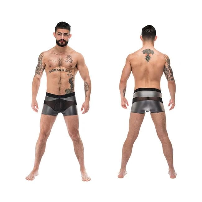 Male Power Iron Clad Iron Clad Short Grey Med, image 1