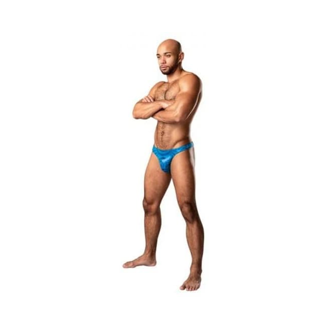 Male Power Kaleidickscope Bong Thong Sky Blue, image 1
