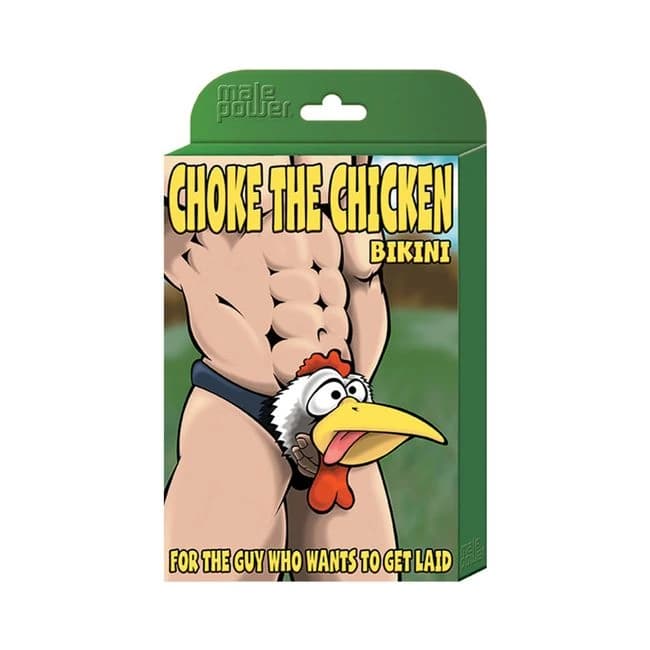 Male Power Novelty Choke the Chckn Bikni Blk 1sz - Image 1 Male Power Novelty Choke the Chckn Bikni Blk 1sz - Image 1