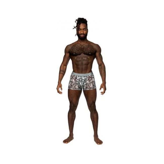 Male Power Sheer Prints Seamless Sheer Short Optical, image 1