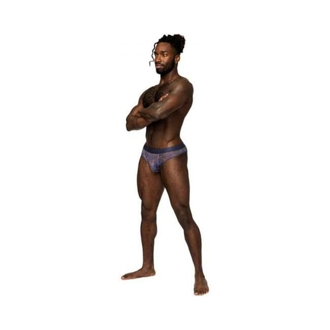 Male Power Sheer Prints Sheer Thong Spatter, image 1