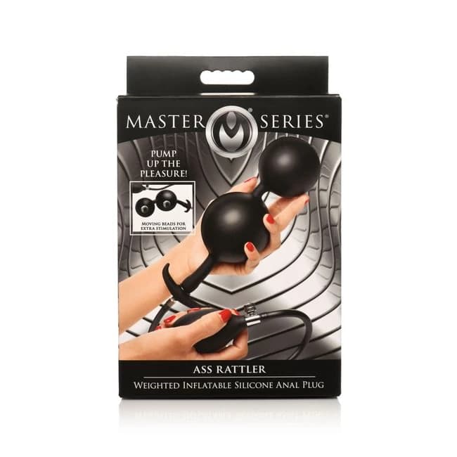 Master Series Ass Rattler Weighted Inflatable Anal Plug - Image 1 Master Series Ass Rattler Weighted Inflatable Anal Plug - Image 1