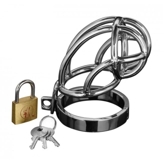 Master Series Captus Stainless Steel Chastity Cage - Image 1 Master Series Captus Stainless Steel Chastity Cage - Image 1