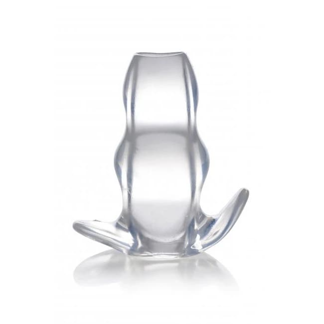 MASTER SERIES CLEAR VIEW HOLLOW ANAL PLUG LARGE - Image 1