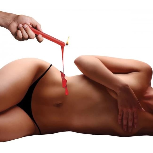 Master Series Fire Sticks Fetish Drip Candle Set of 3 Red - Image 1 Master Series Fire Sticks Fetish Drip Candle Set of 3 Red - Image 1