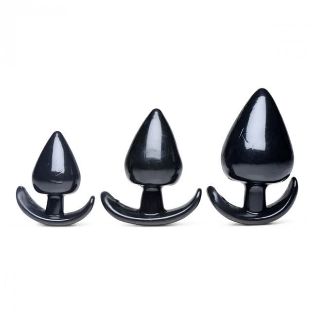 Master Series Triple Spades 3 pc Anal Plug Set, image 1