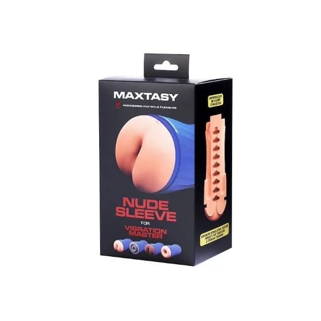 MAXTASY VIBRATION SLEEVE REALISTIC NUDE REPLACEMENT - Image 1