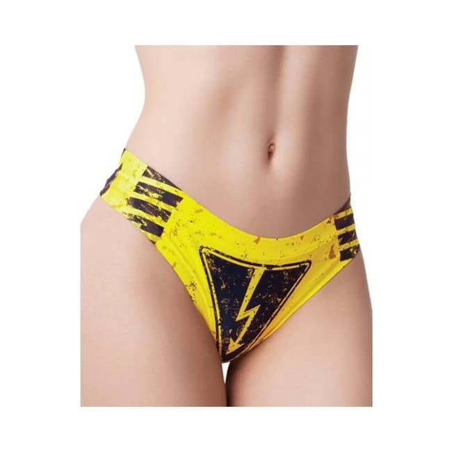 =Mememe Urban Geeks Members Only Printed Thong, image 1