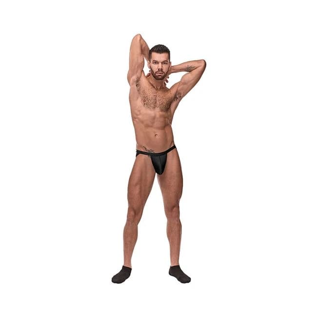 Mp Cage Matte Strappy Ring Jock Blk Lx, image 1
