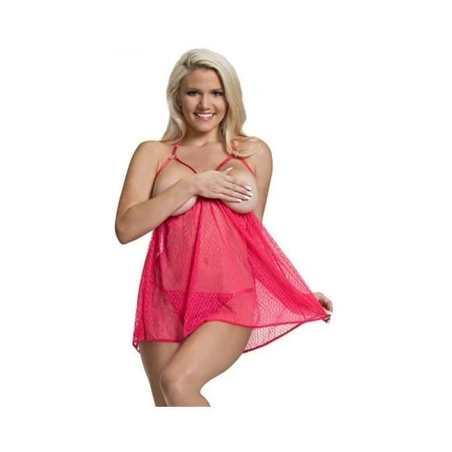 Ms Diamond Girl Cupless Babydoll Set, image 1
