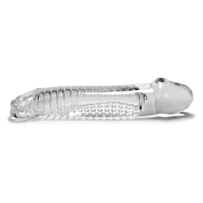 Muscle Smooth Cocksheath w/ Length Inset Oxballs Clear, image 1
