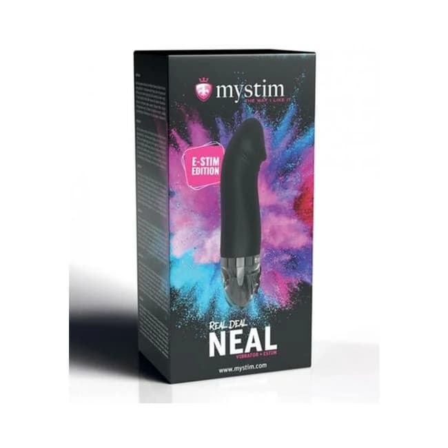 Mystim Real Deal Neal Estim Realistic Vibrator - Black - Image 1 Mystim Real Deal Neal Estim Realistic Vibrator - Black - Image 1