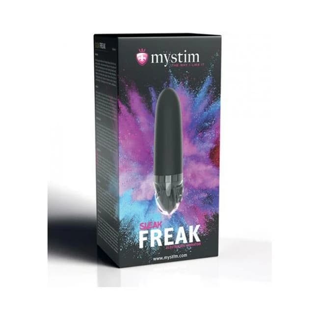 Mystim Sleak Freak Estim Straight Vibrator - Black, image 1