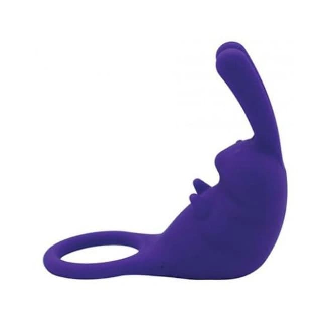 Natalie's Toy Box the Cock Hopper Cock Ring & Bullet Vibrator - Purple, image 1