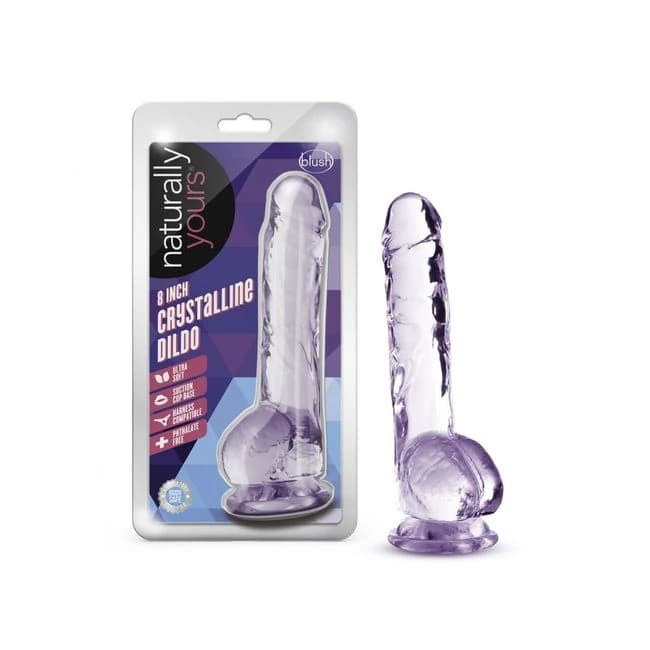 Naturally Yours Amethyst Crystalline Dildo, image 1