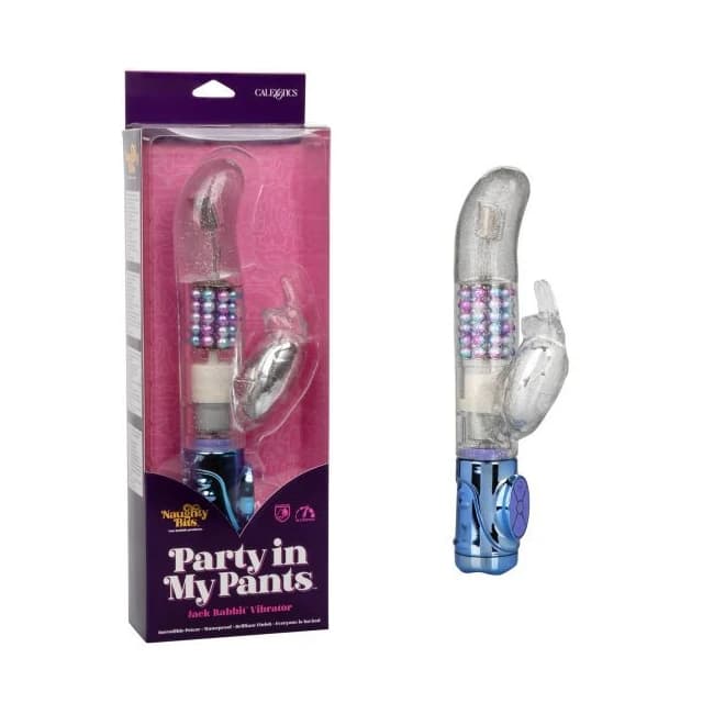 Naughty Bits Party in My Pants Jack Rabbit Vibrator, image 1