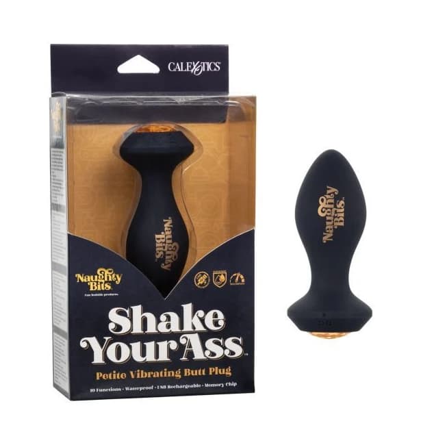 Naughty Bits Shake Your Ass Petite Vibrating Butt Plug, image 1