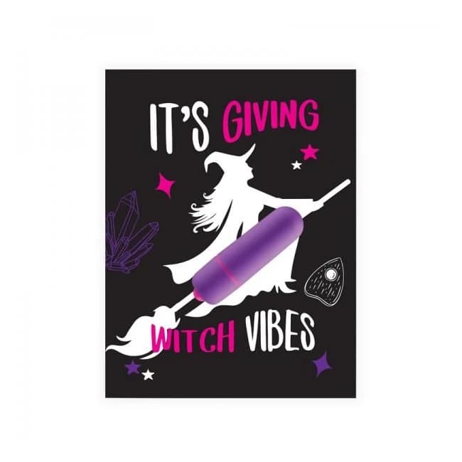 Naughty Vibes It's Giving Witch Vibes Greeting Card, image 1