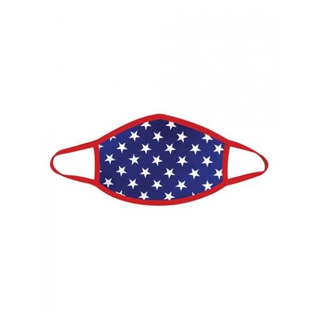 Neva Nude Murica Usa Blue Star Mask W/100% Cotton Liner Red Lg, image 1