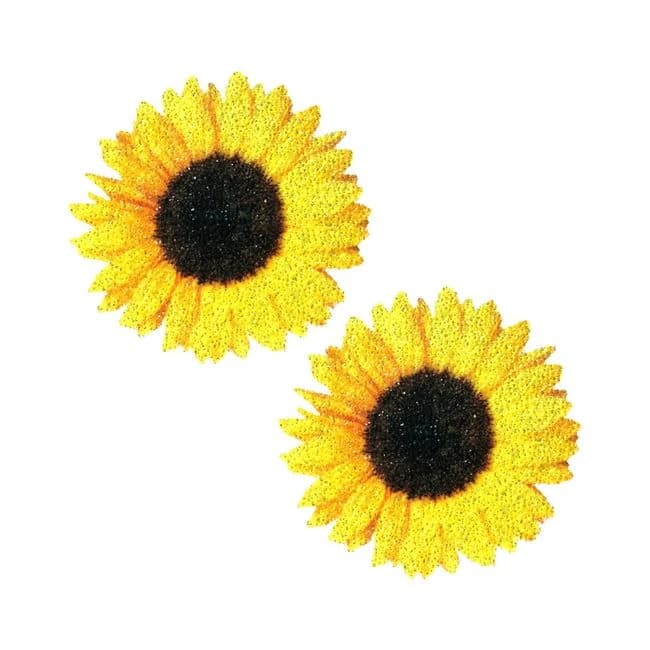 Neva Nude Pasties Seductive Sunflower Glitter Velvet, image 1