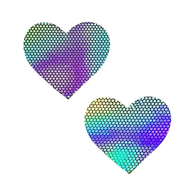 Neva Nude Pasty I Heart U Holographic Set of 6, image 1