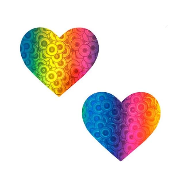 Neva Nude Pasty I Heart U Trippy Kaleidoscope, image 1
