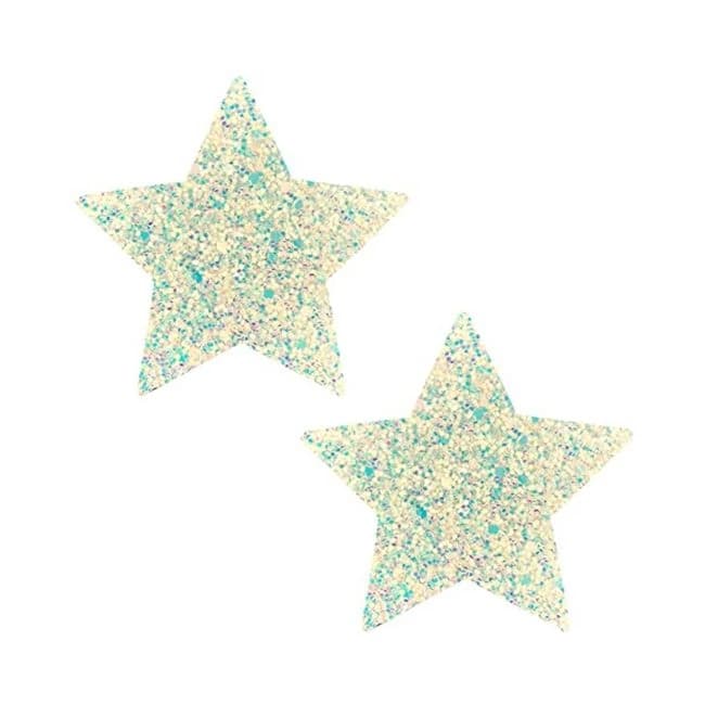 Neva Nude Pasty Star Sequins Iridescent White, image 1