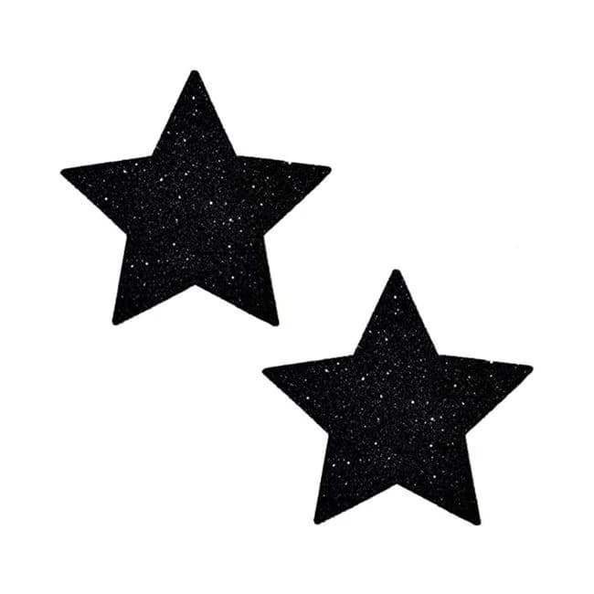 Neva Nude Pasty Starry Night Glitter Malice Black Set of 6, image 1