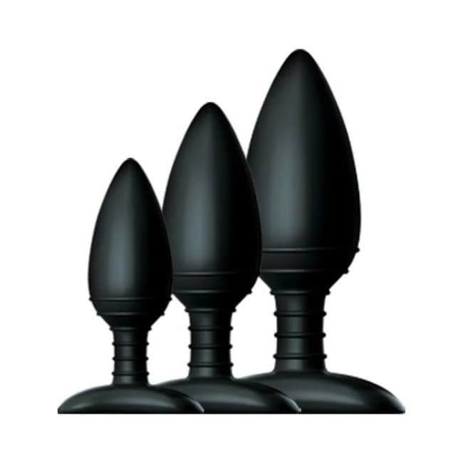 Nexus Butt Plug Trio 3 Butt Plugs Black - Image 1 Nexus Butt Plug Trio 3 Butt Plugs Black - Image 1