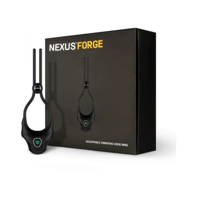 Nexus Forge Adjustable Vibrating Cock Ring Black, image 1