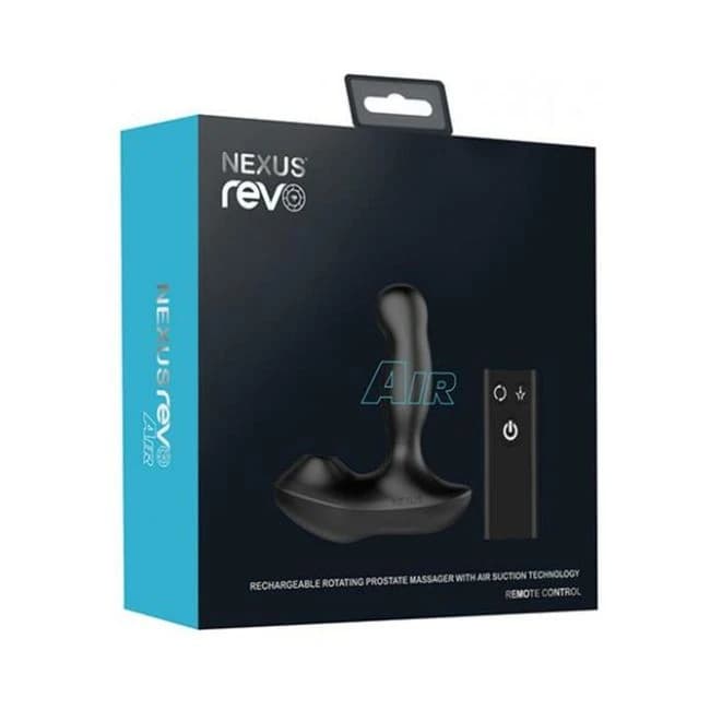 Nexus Revo Air Rotating Prostate Massager with Suction Black, image 1