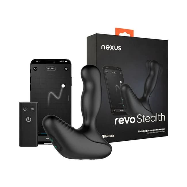 Nexus Revo Stealth App Enabled Rotating and Vibrating Remote Control Prostate Massager, image 1